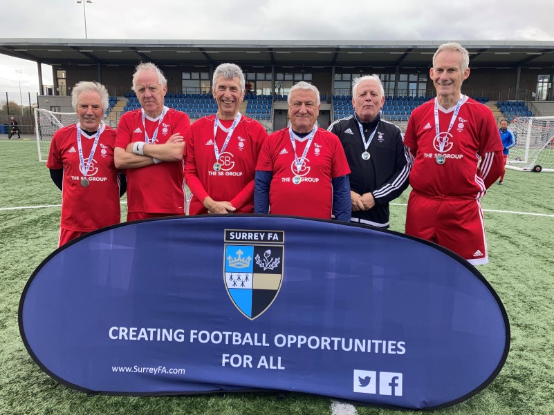 Bracknell Town Walking FC, 70+ team runners up in SFA WFL Cup final at